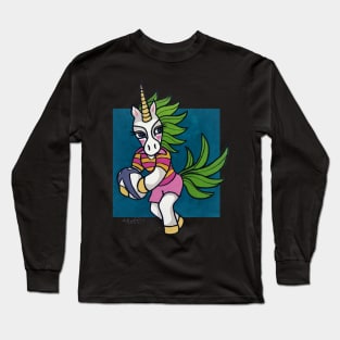 Rugby Unicorn - Passing - Animals of Inspiration Long Sleeve T-Shirt